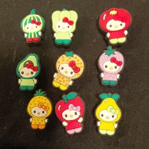 Hello Kitty Fruit Character Shoe Charms - Multicolor